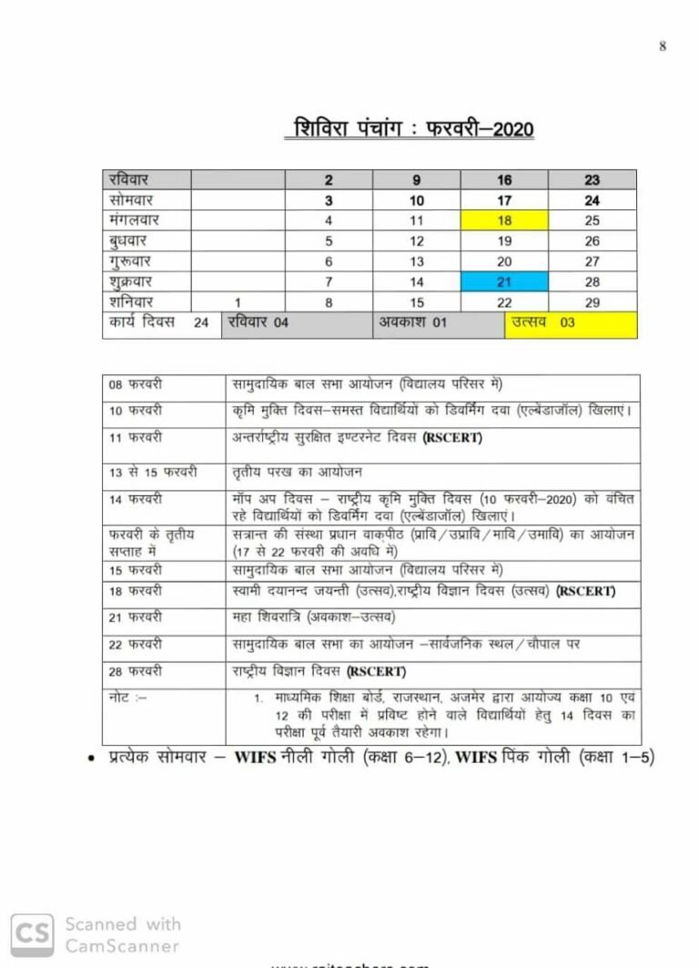 Shivira Panchang 2024 PDF Download शिविरा पंचांग राजस्‍थान सरकार