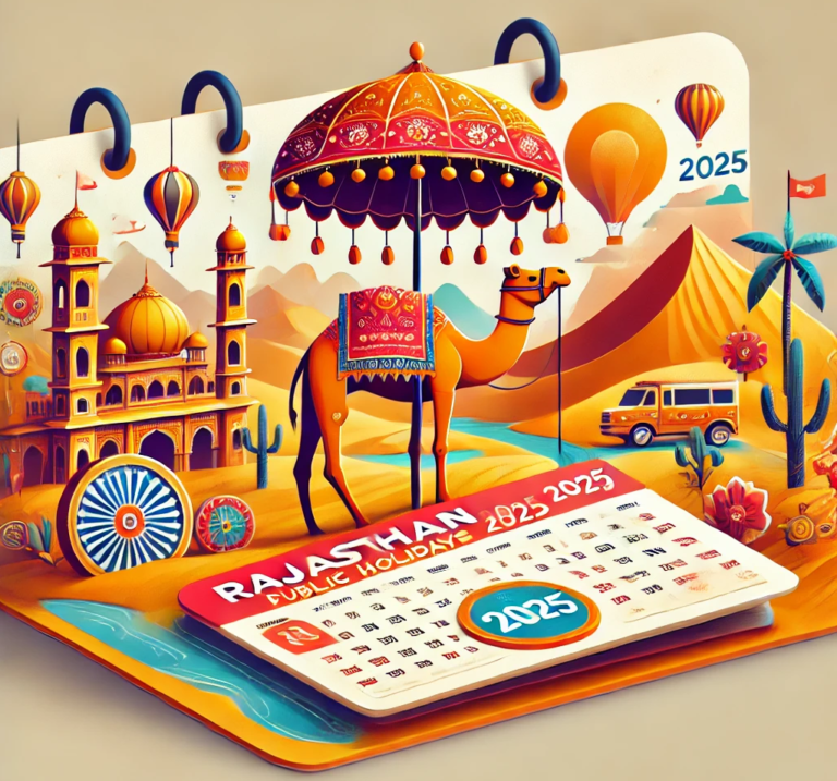 राजस्थान के सार्वजनिक अवकाश 2025 PDF, Rajasthan public holidays 2025